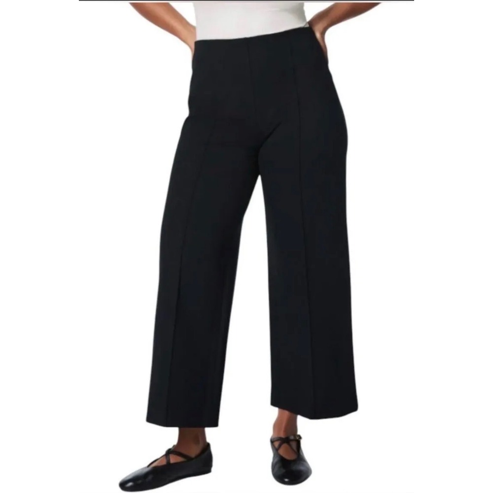 Spanx The Perfect Pant Cropped Wide Leg Classic Black 20947Q 2X Petite NWT
